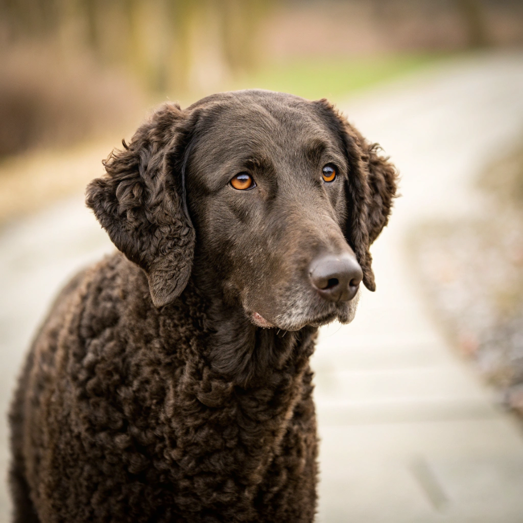 Curly-Coated Retriever dog breed